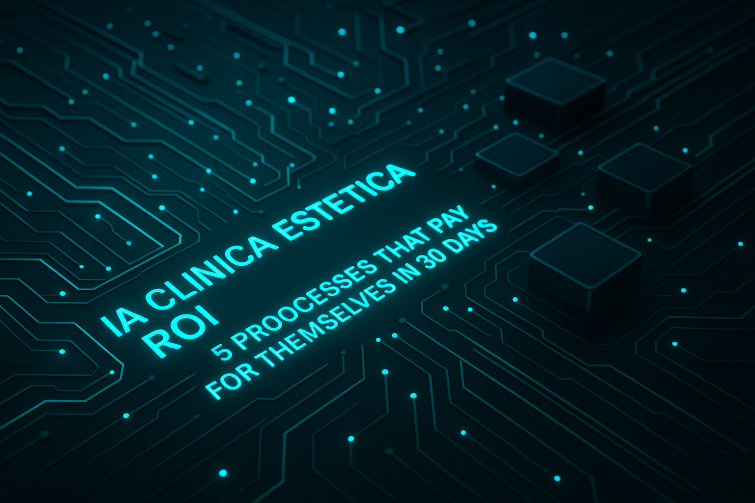 IA clinica estetica ROI: 5 procesos que se pagan solos en 30 días