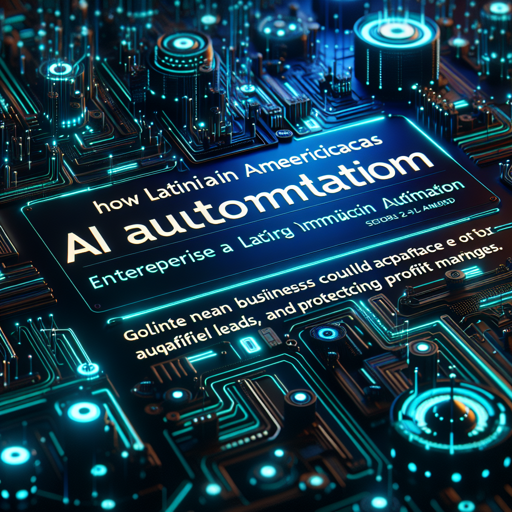 Cómo las Empresas LATAM Pueden Usar IA para Automatizar, Calificar Leads y Proteger Márgenes de Ganancia